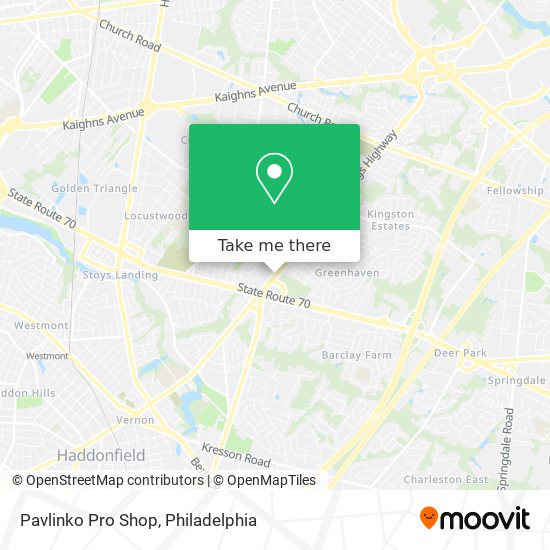 Pavlinko Pro Shop map