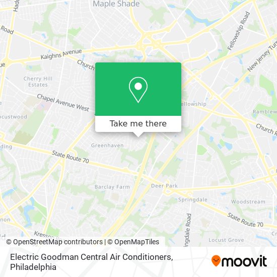 Electric Goodman Central Air Conditioners map