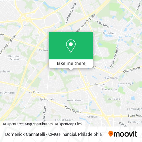 Mapa de Domenick Cannatelli - CMG Financial