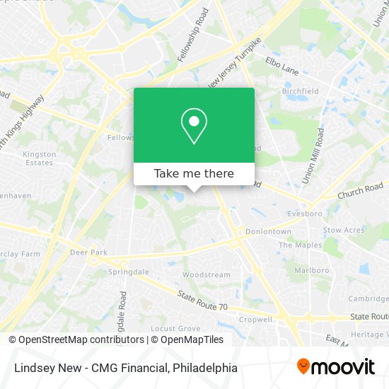 Mapa de Lindsey New - CMG Financial