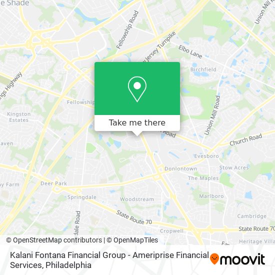 Mapa de Kalani Fontana Financial Group - Ameriprise Financial Services