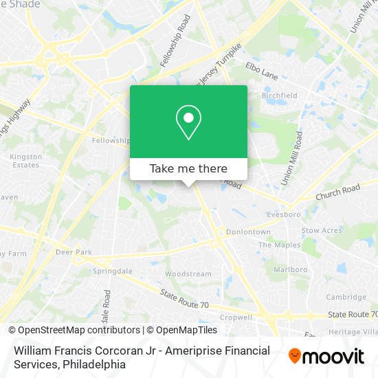 William Francis Corcoran Jr - Ameriprise Financial Services map