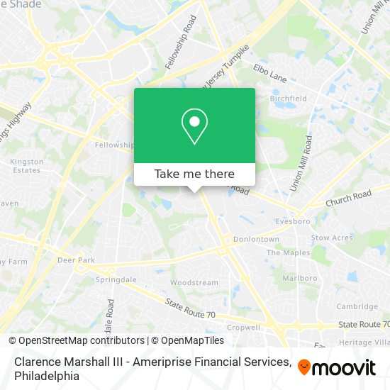 Clarence Marshall III - Ameriprise Financial Services map