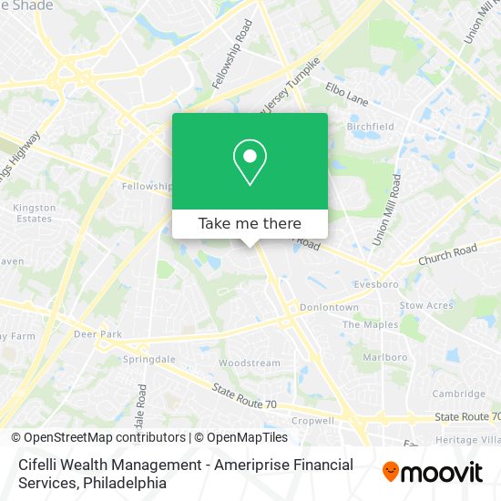 Mapa de Cifelli Wealth Management - Ameriprise Financial Services