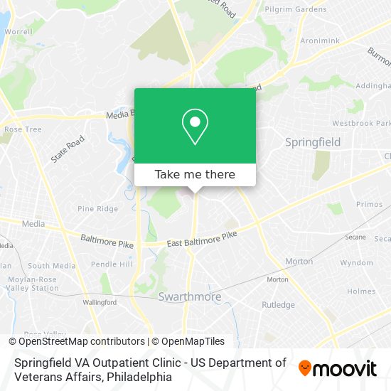 Mapa de Springfield VA Outpatient Clinic - US Department of Veterans Affairs