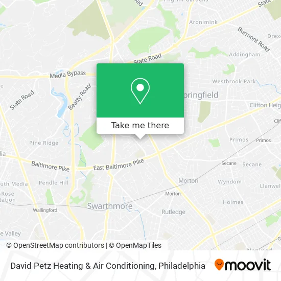 David Petz Heating & Air Conditioning map