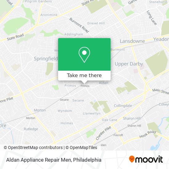 Mapa de Aldan Appliance Repair Men