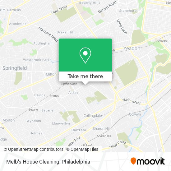 Melb's House Cleaning map