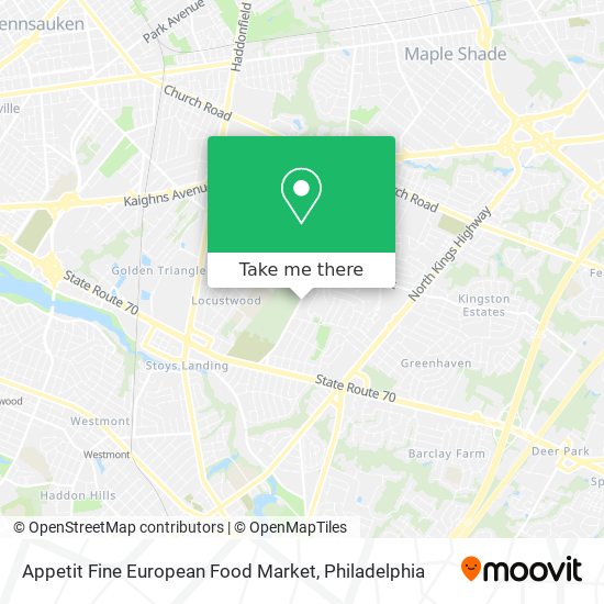 Mapa de Appetit Fine European Food Market