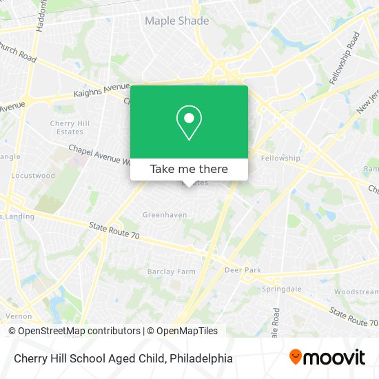 Mapa de Cherry Hill School Aged Child