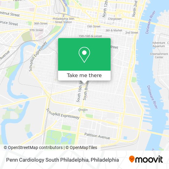 Penn Cardiology South Philadelphia map