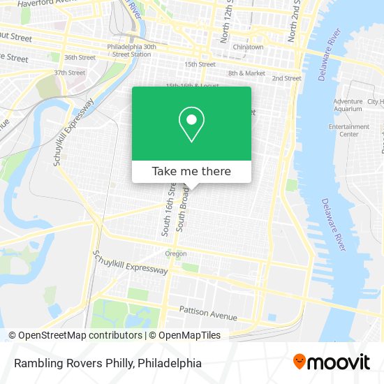 Rambling Rovers Philly map