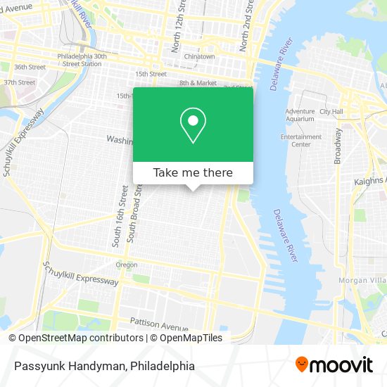 Passyunk Handyman map