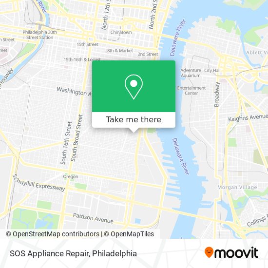 SOS Appliance Repair map