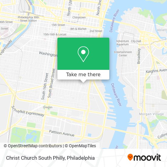 Christ Church South Philly map