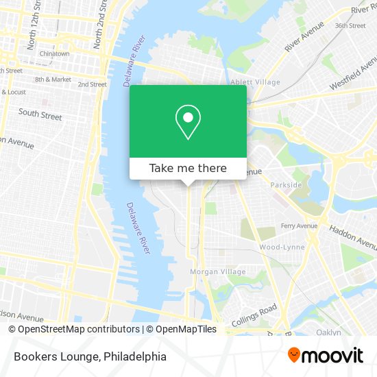 Bookers Lounge map