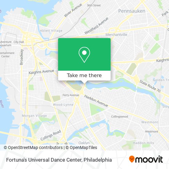 Fortuna's Universal Dance Center map