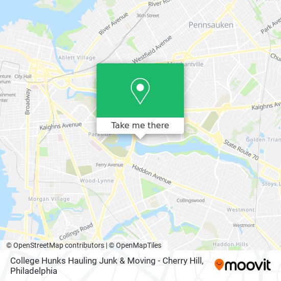 College Hunks Hauling Junk & Moving - Cherry Hill map