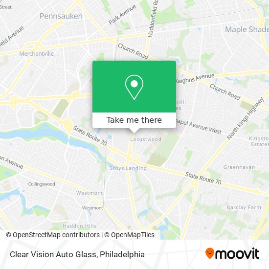 Clear Vision Auto Glass map