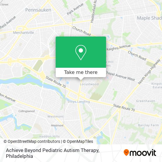 Mapa de Achieve Beyond Pediatric Autism Therapy