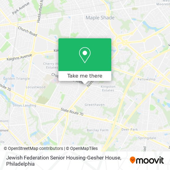 Jewish Federation Senior Housing-Gesher House map