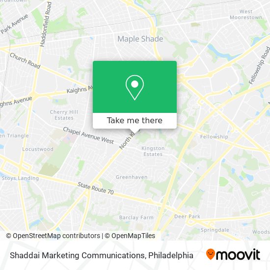 Mapa de Shaddai Marketing Communications