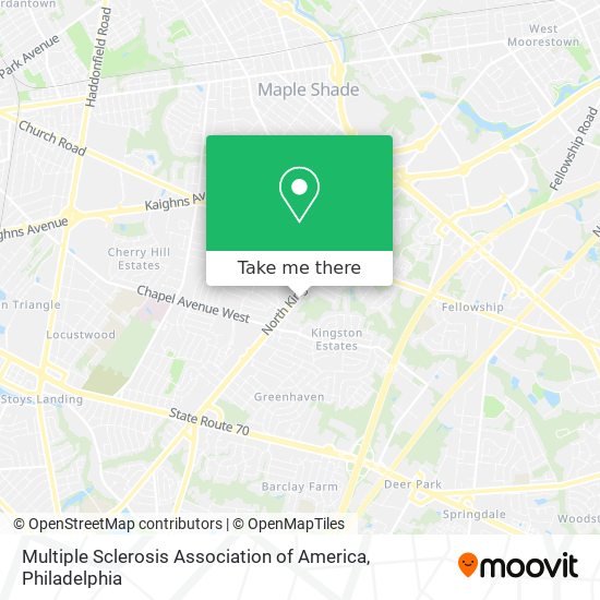 Mapa de Multiple Sclerosis Association of America