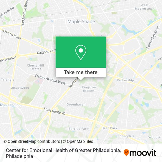 Mapa de Center for Emotional Health of Greater Philadelphia