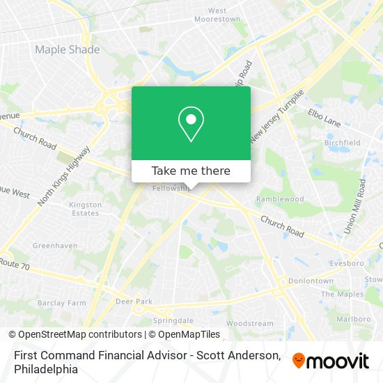 First Command Financial Advisor - Scott Anderson map