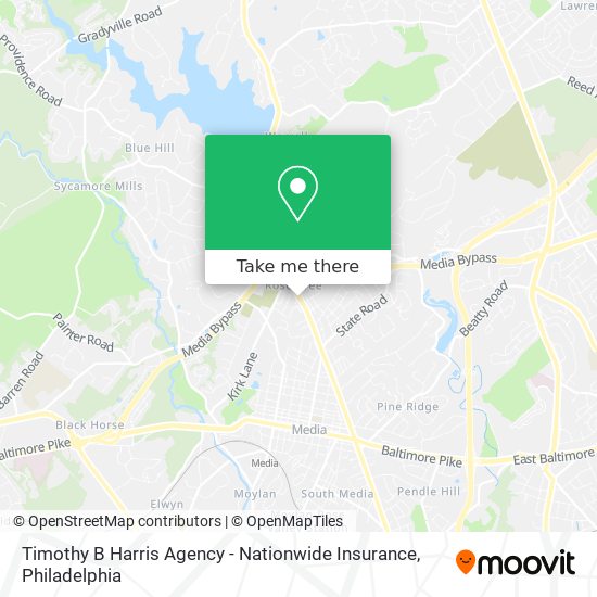 Mapa de Timothy B Harris Agency - Nationwide Insurance