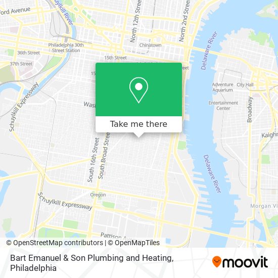 Bart Emanuel & Son Plumbing and Heating map