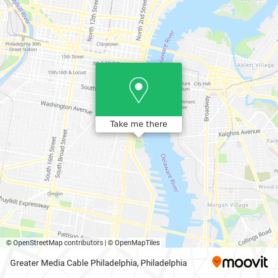 Greater Media Cable Philadelphia map