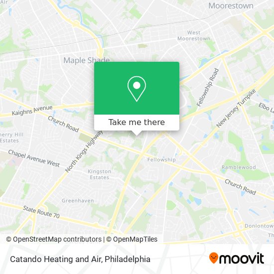 Catando Heating and Air map