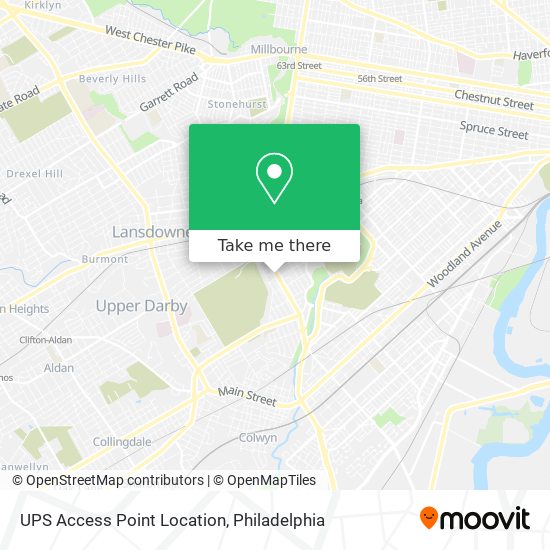 UPS Access Point Location map