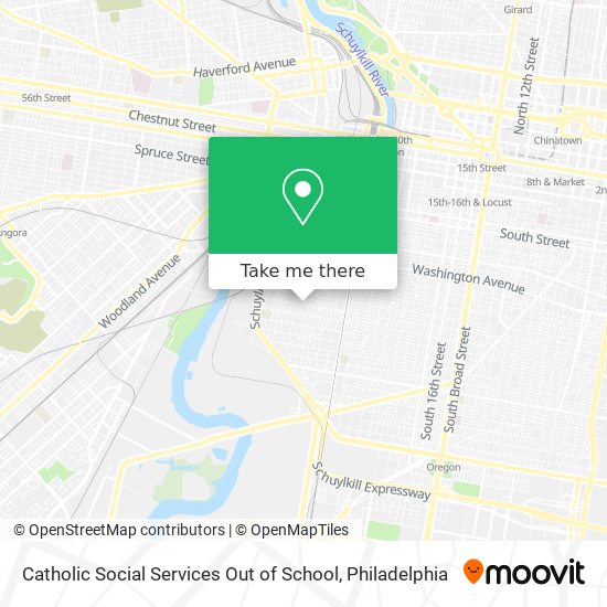 Catholic Social Services Out of School map