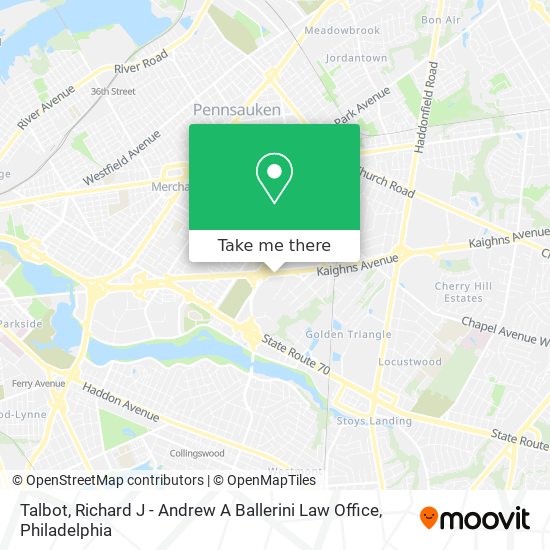 Talbot, Richard J - Andrew A Ballerini Law Office map