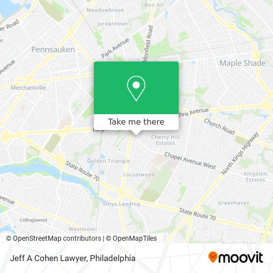 Jeff A Cohen Lawyer map