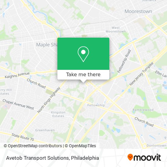 Avetob Transport Solutions map