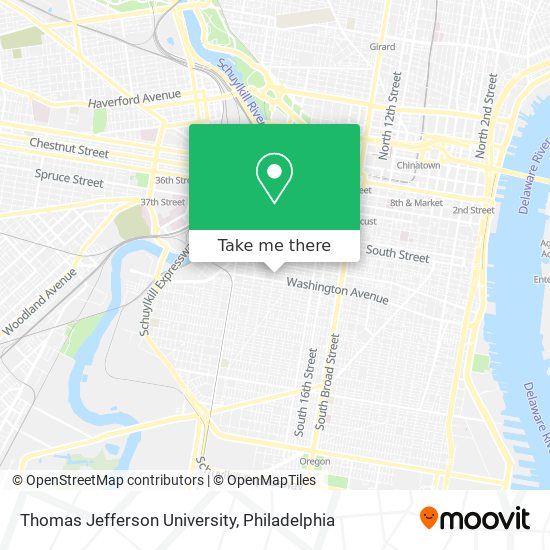 Mapa de Thomas Jefferson University