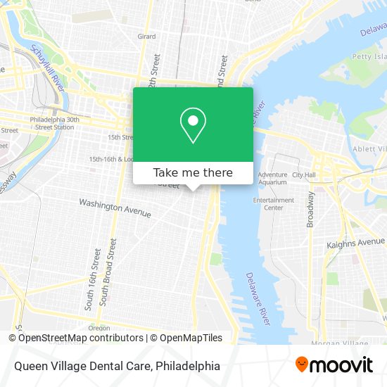 Mapa de Queen Village Dental Care