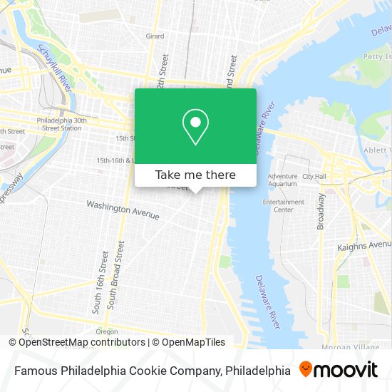 Mapa de Famous Philadelphia Cookie Company