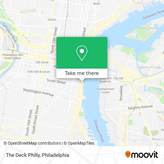 The Deck Philly map