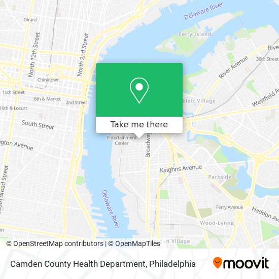 Mapa de Camden County Health Department