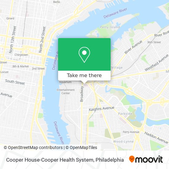 Mapa de Cooper House-Cooper Health System