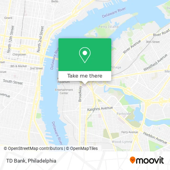 TD Bank map