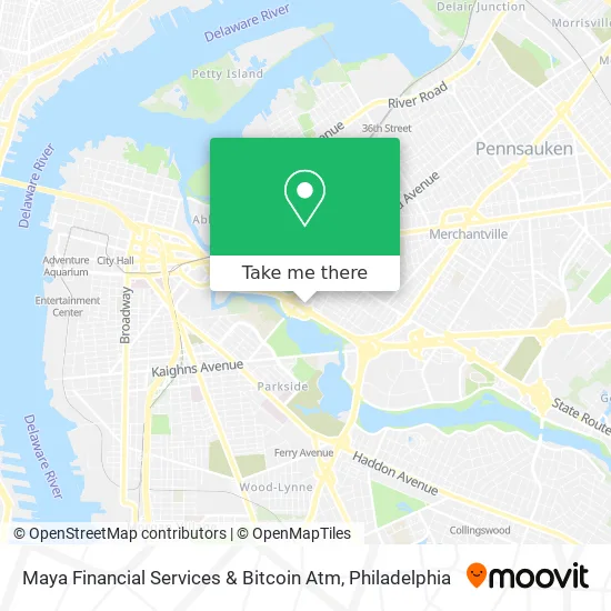 Maya Financial Services & Bitcoin Atm map