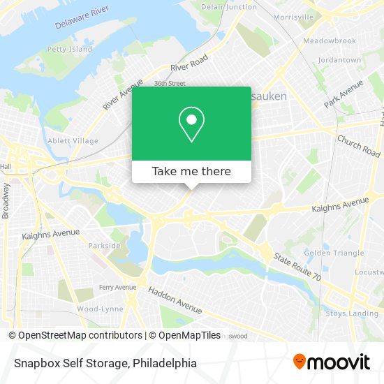 Mapa de Snapbox Self Storage