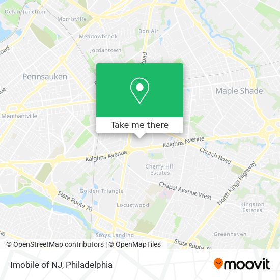 Imobile of NJ map