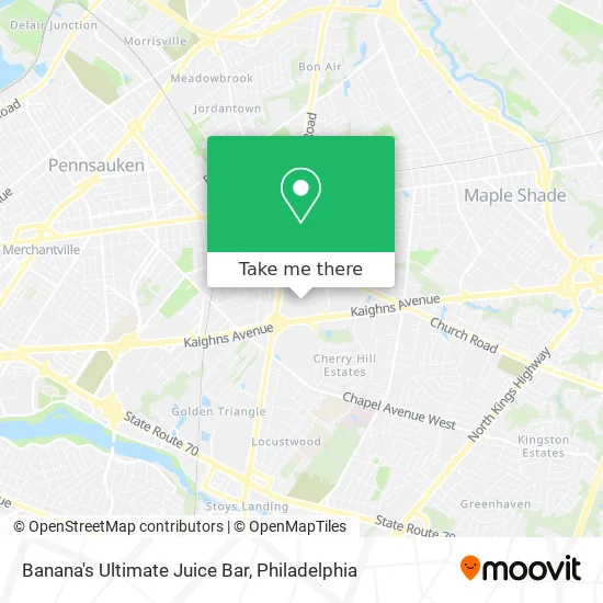 Banana's Ultimate Juice Bar map