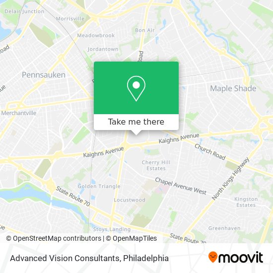 Advanced Vision Consultants map